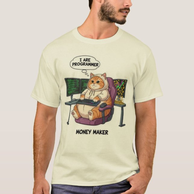 Funny I Are Programmer Grammar Fail Coding T-Shirt (Front)