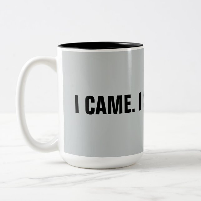 Funny “I Came. I Saw. I Cited" 15 oz. Mug (Left)