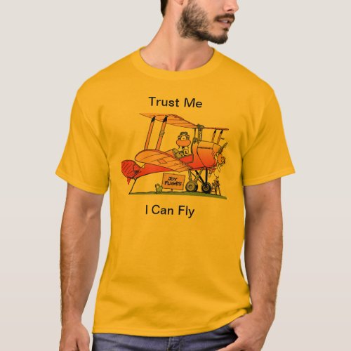 Funny I Can Fly Cartoon T_Shirt