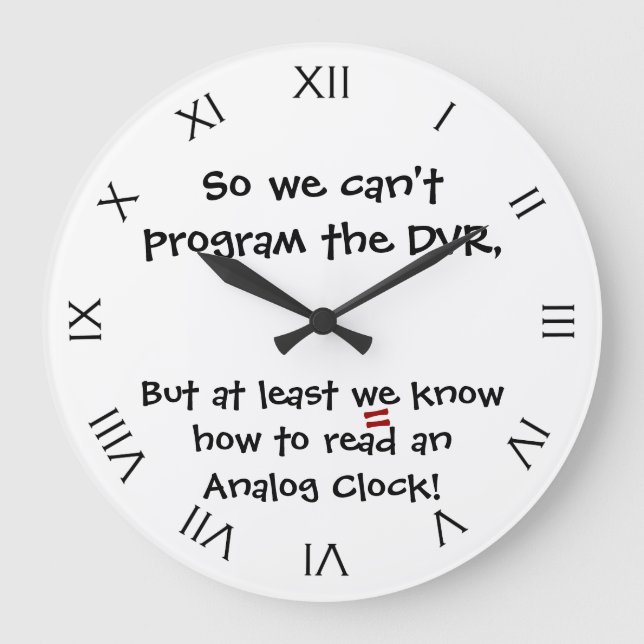 Funny I Can Read An Analog Clock Joke (Front)