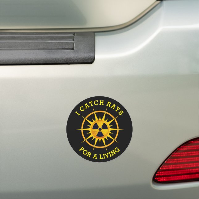Funny I Catch Rays For a Living    Car Magnet (In Situ)