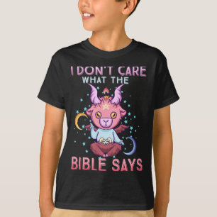 Funny I Dont Care What Bible Says  T-Shirt