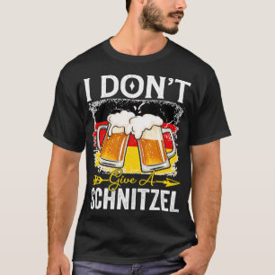 Funny I Dont Give A Schnitzel Germany Flag Oktober T-Shirt