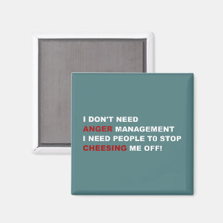 Funny I Don't Need Anger Management Magnet