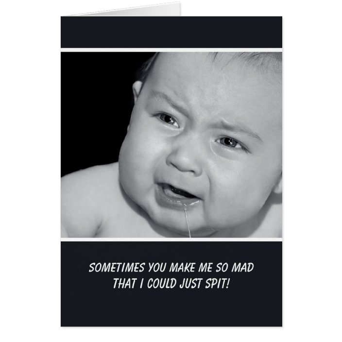 Funny I Forgive You With Cute Mad Baby | Zazzle.com