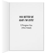 Funny I Forgive You With Cute Mad Baby (Inside (Right))