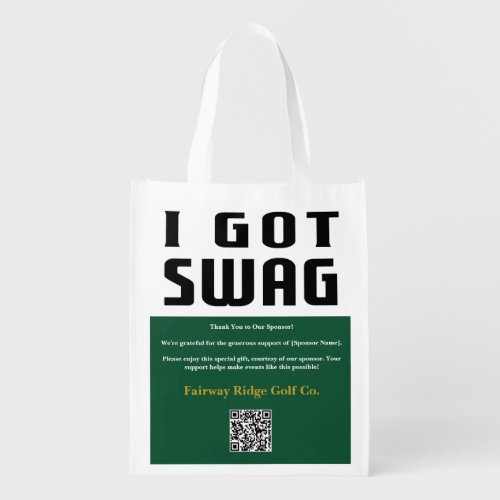 Funny I Got Swag Grocery Bag