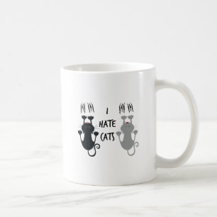 Funny "I Hate Cats" Coffee Mug