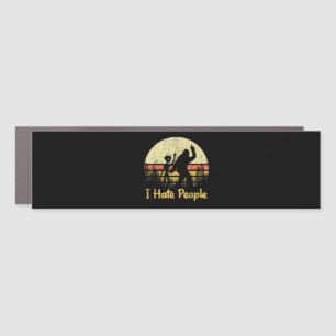 funny i hate people womens tshirts car magnet