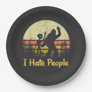funny i hate people womens tshirts paper plates