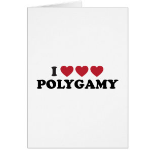 Funny I Heart Polygamy Cards