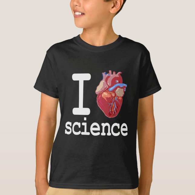 Funny - I Heart Science T-Shirt (Front)