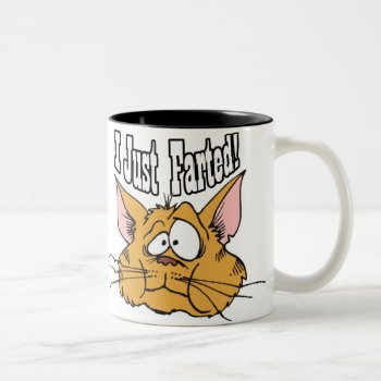 Funny I Just Farted Rude Gifts Two-tone Coffee Mug by OffensiveShirts at Zazzle