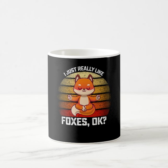 Funny I Just Really Like Foxes Ok Coffee Mug (Center)