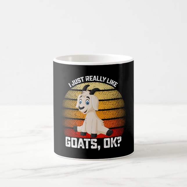 Funny I Just Really Like Goats OK Coffee Mug (Center)