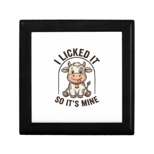 Funny I Licked It Cow Vintage Farm Shirt Design_1 Gift Box