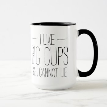 Funny I Like Big Cups And I Cannot Lie Hipster by iBella at Zazzle