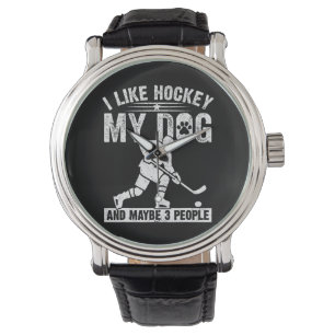 Funny I Like Hockey My Dog And Maybe 3 People Watch