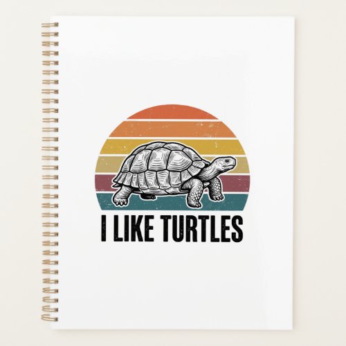 Funny I Like Turtles Vintage Engraving T-Shirt Des Planner