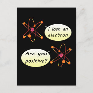 Funny I lost An Electron Postcard