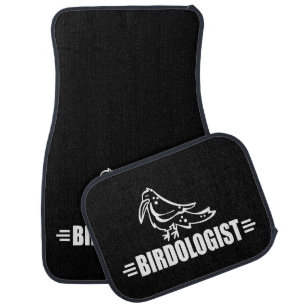 Funny I Love Birds Car Floor Mat