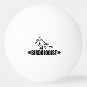 Funny I Love Birds Ping-Pong Ball