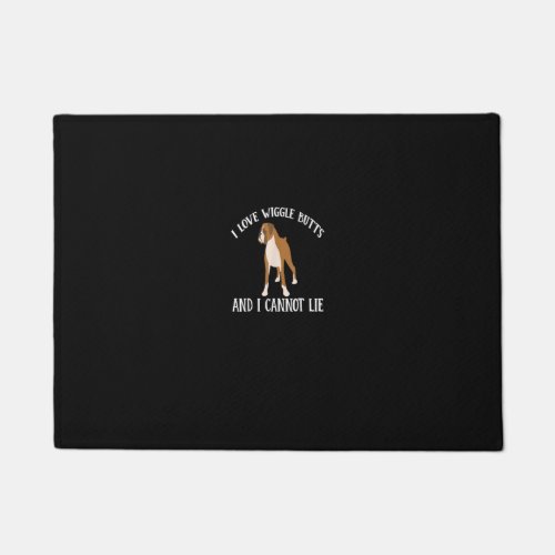 Funny I Love Boxer Wiggle Butt Apparel For Puppy D Doormat