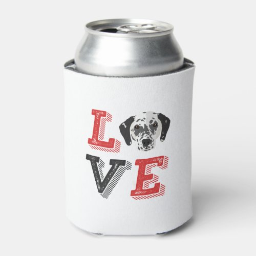 Funny I Love Dalmatian I Heart My Dog Puppy Lover Can Cooler