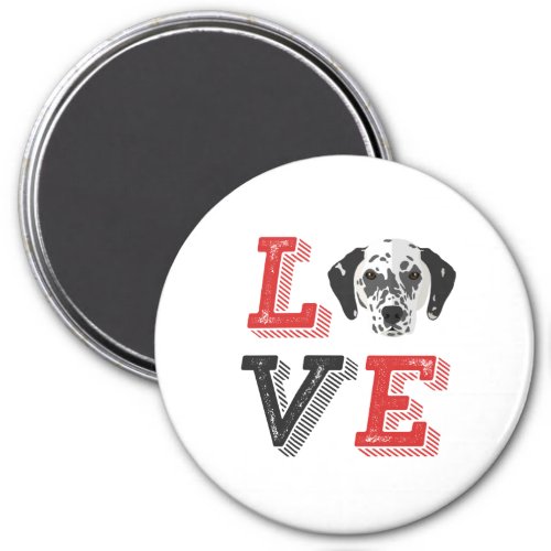 Funny I Love Dalmatian I Heart My Dog Puppy Lover Magnet