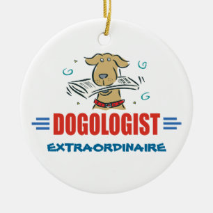 Funny I Love Dogs Ceramic Ornament