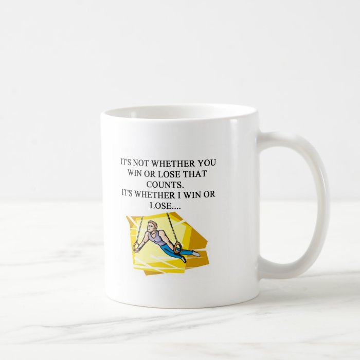 funny i love gymastics design for gymnasts coffee mugs