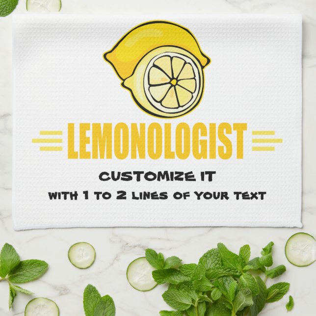 Funny I Love Lemons Towel (Folded)