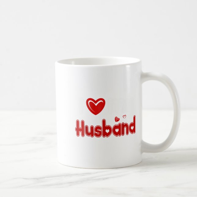 Funny I Love My Husband  Coffee Mug (Right)