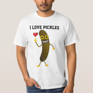 Funny I Love Pickle Cartoon T-Shirt