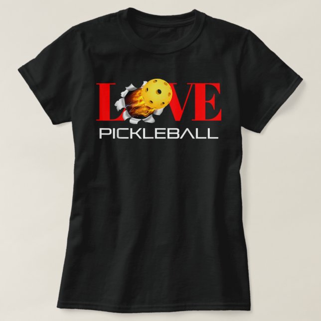 Funny I Love Pickleball 391 T-Shirt (Design Front)