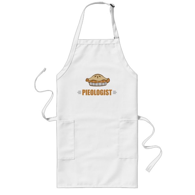 Funny I Love Pie Long Apron (Front)