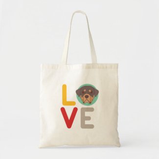 Funny I Love Rottweiler I Heart My Dog Puppy Lover