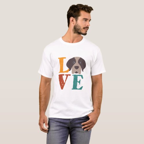 Funny I Love St Bernard I Heart My Dog Puppy Lover T_Shirt