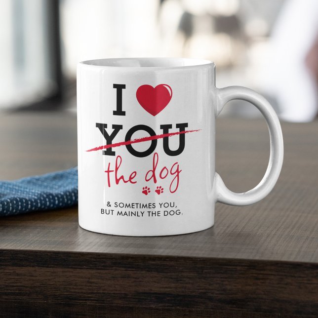 Funny I Love The Dog Couple Coffee Mug (Creator Uploaded)