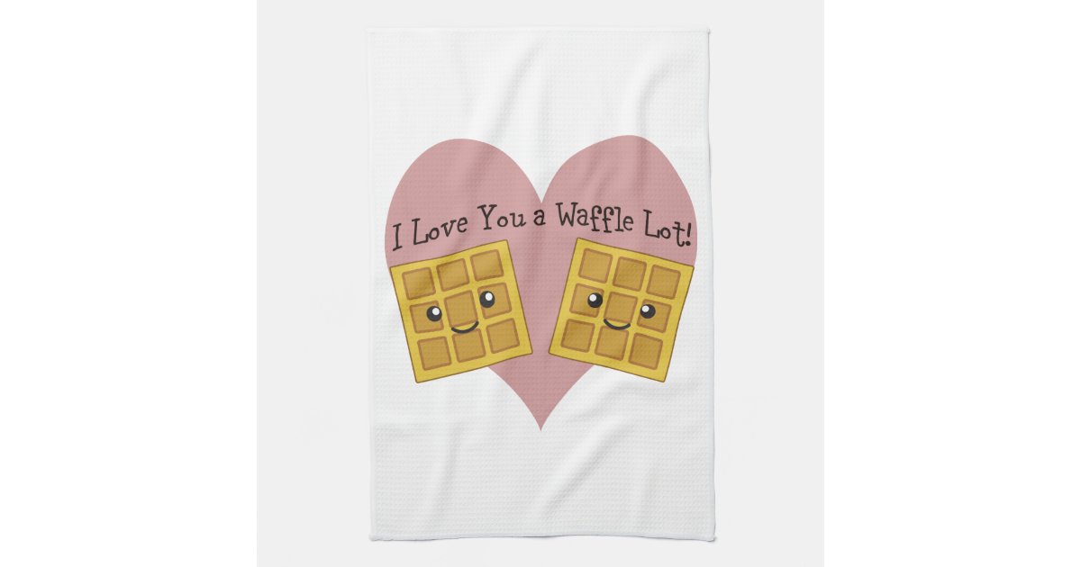 Funny Kitchen Towel, Waffle Weave Towel, Cute Kitchen Towel, Funny Dish  Towel, Valentine Day Gift, Cute Dish Towel 