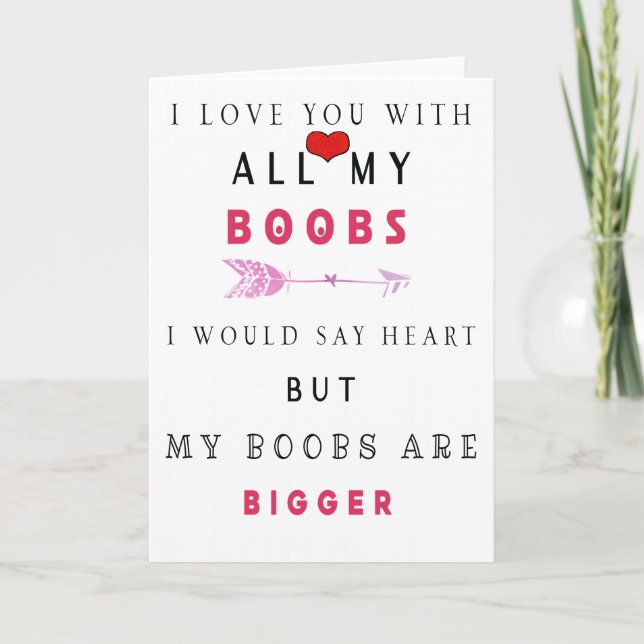 Funny I Love You Card For Him Husband  (Front)