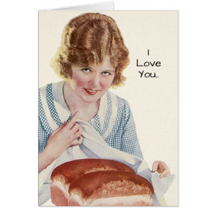 Funny I Love You even though you are half-baked Cards