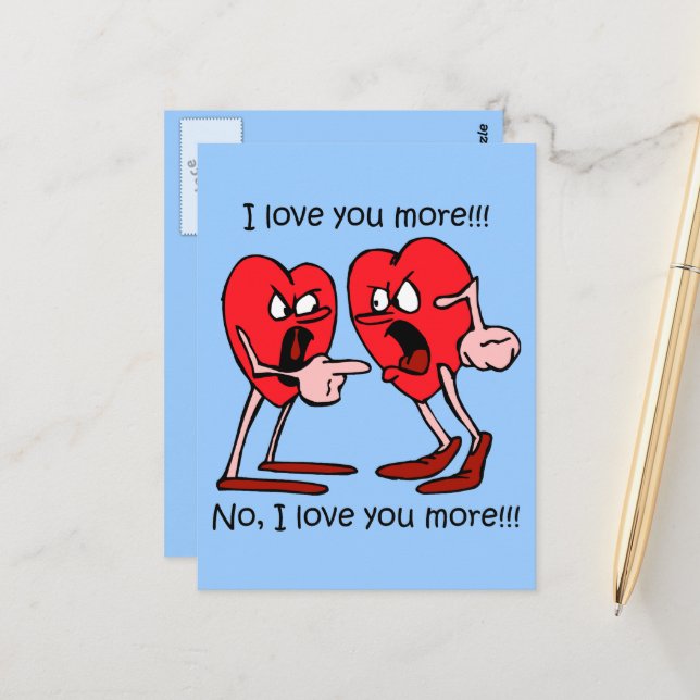 Funny I love you Postcard | Zazzle
