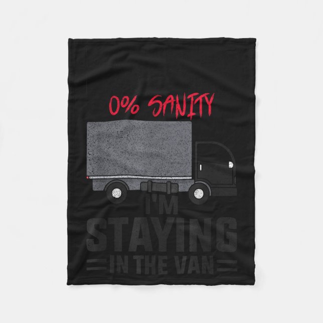 Funny I’m Staying In The Van Phasmophobia Gamer Me Fleece Blanket (Front)