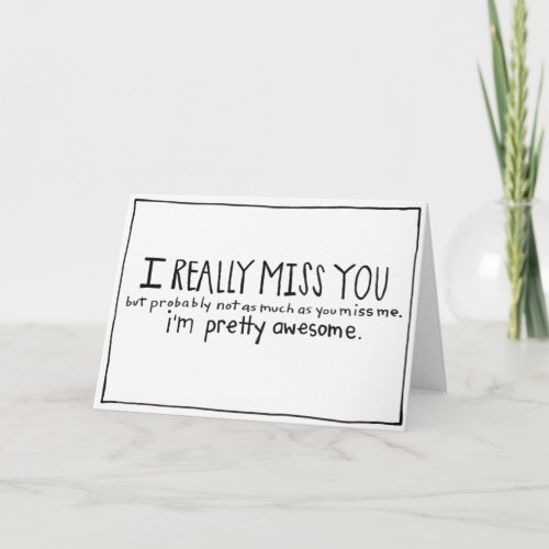 Funny I Miss You Card_Missing You Card