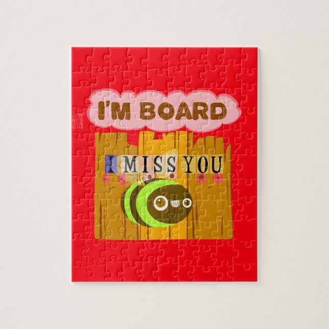 Funny I Miss You I am Bored Jigsaw Puzzle (Vertical)