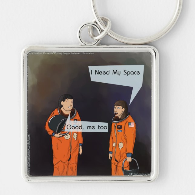 Funny I Need My Space Keychain (Front)