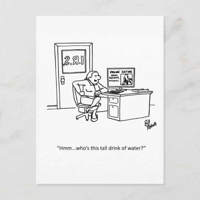 Funny I.R.S. Humor Postcard (Front)