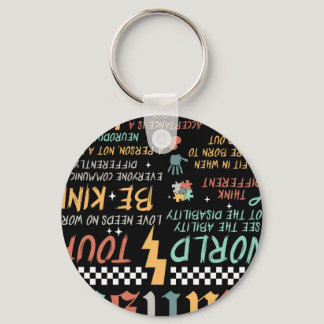 Funny I Rock The Spectrum Autism World Tour Autism Keychain