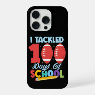 Funny I Tackled 100 Days School Football Kids iPhone 15 Pro Case